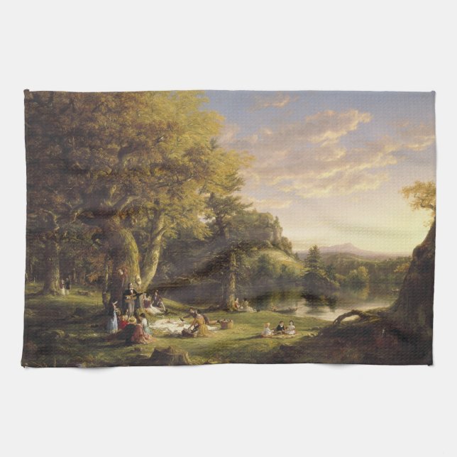 Thomas Cole The Pic-Nic Tea Towel (Horizontal)