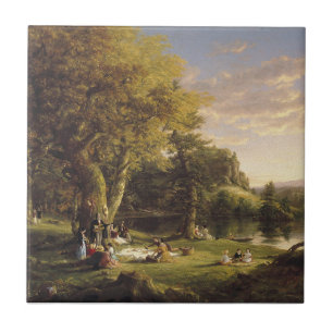 Thomas Cole The Pic-Nic Tile