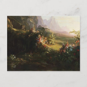 Thomas Cole-The Voyage of Life: Childhood (detail) Postcard