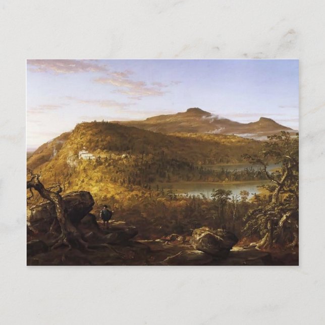Thomas Cole-View of the Two Lakes & Mountain House Postcard (Front)