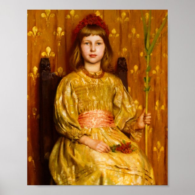 Thomas Cooper Gotch: My crown and sceptre, 1891 Poster (Front)
