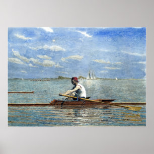 Thomas Eakins John Biglin in a Single Scull Poster