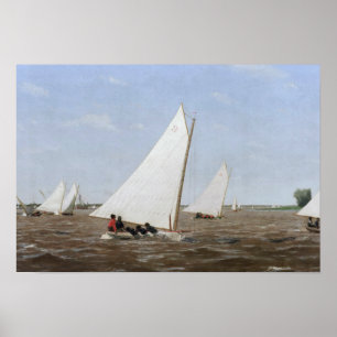 Thomas Eakins - Sailboats Racing on the Delaware Poster