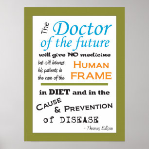 Thomas Edison Doctor of Future Poster