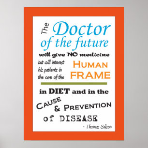 Thomas Edison Doctor of Future Poster Customise