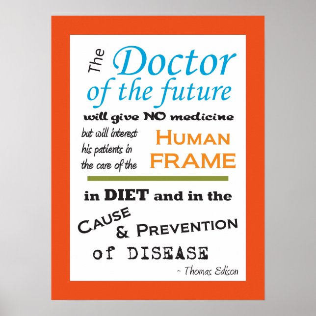 Thomas Edison Doctor of Future Poster Customise (Front)
