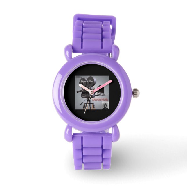 Thomas Edison "For Success" Quote Watch (Front)