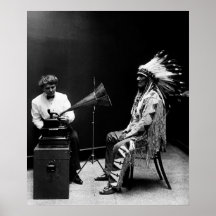 Thomas Edison Phonograph Recording Native American