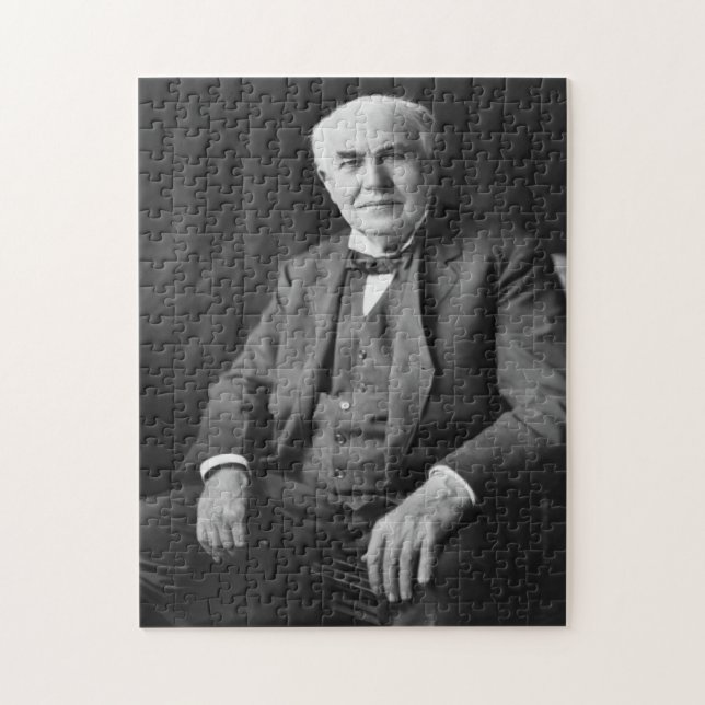 Thomas Edison Portrait Jigsaw Puzzle (Vertical)
