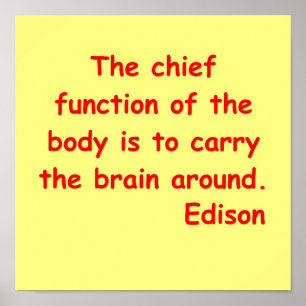 Thomas Edison quote Poster