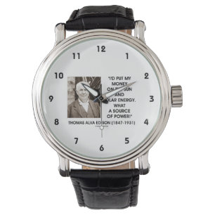 Thomas Edison Sun Solar Energy Source Of Power Watch