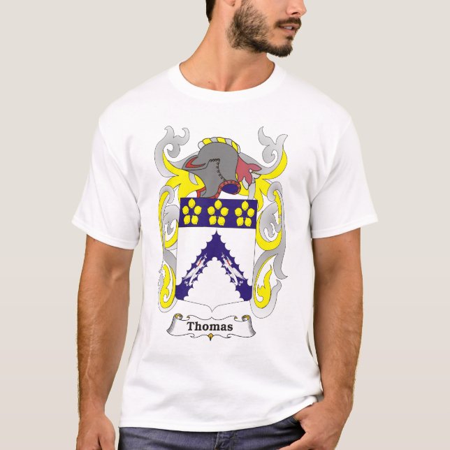 Thomas Family Coat of Arms T-shirt (Front)