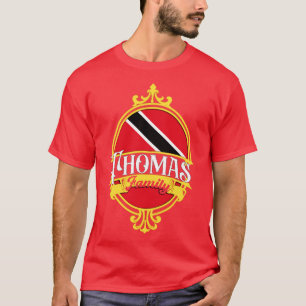 Thomas Family Trinidad and Tobago Flag T-Shirt