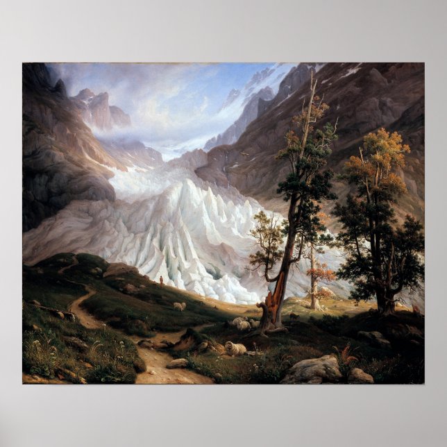 Thomas Fearnley The Grindelwaldgletscher Poster (Front)