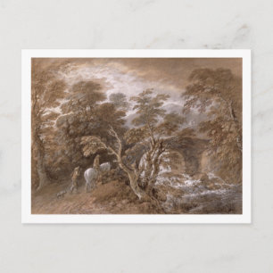 Thomas Gainsborough   A Woodland Pool with Rocks a Postcard