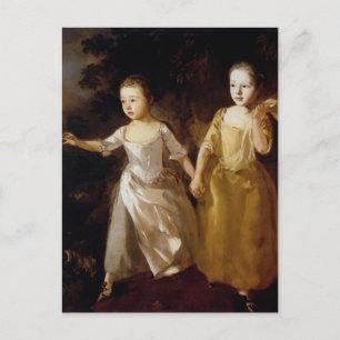 Thomas Gainsborough- Girls chasing a Butterfly Postcard