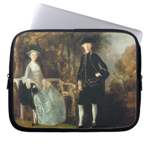 Thomas Gainsborough Lady Lloyd and her son, Rich Laptop Sleeve