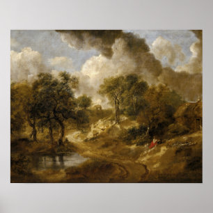 Thomas Gainsborough - Landscape in Suffolk Poster
