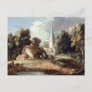 Thomas Gainsborough Landscape with Cottage Postcard