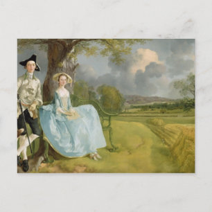 Thomas Gainsborough  Mr and Mrs Andrews, c.1748-9 Postcard