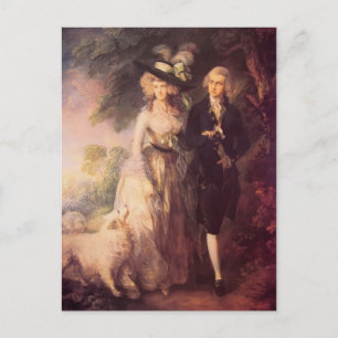 Thomas Gainsborough- Mr. and Mrs. William Hallett Postcard