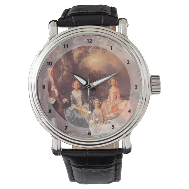 Thomas Gainsborough-Mr&Mrs.John Gravenor & family Watch (Front)