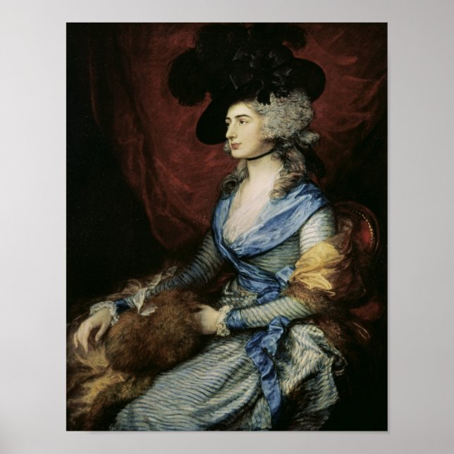 Thomas Gainsborough |Mrs Sarah Siddons, the actres Poster (Front)
