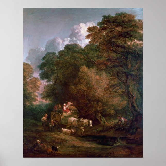 Thomas Gainsborough |The Market Cart, 1786 Poster (Front)