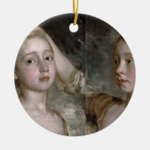 Thomas Gainsborough   The Painter's Daughters Mary Ceramic Tree Decoration