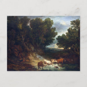 Thomas Gainsborough The Watering Place Postcard