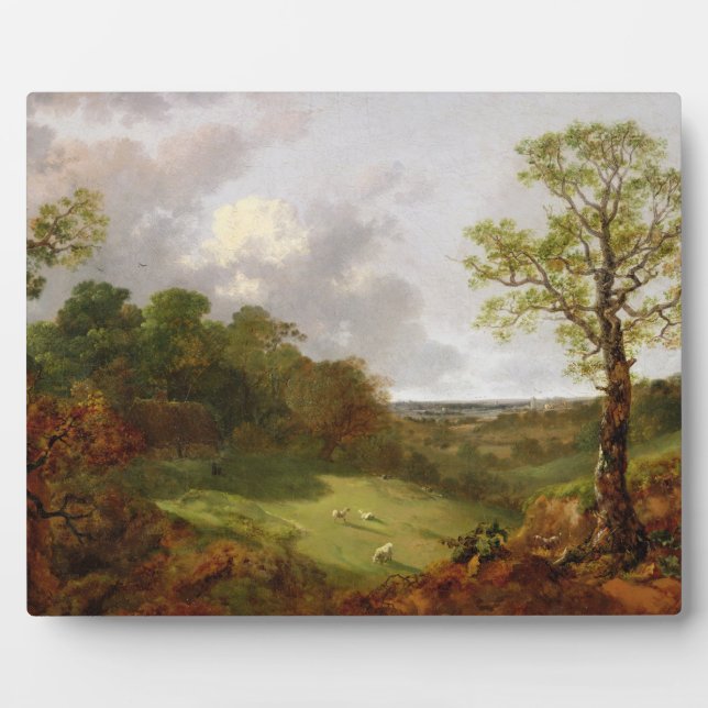 Thomas Gainsborough | Wooded Landscape with a Cott Plaque (Front)