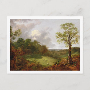 Thomas Gainsborough   Wooded Landscape with a Cott Postcard