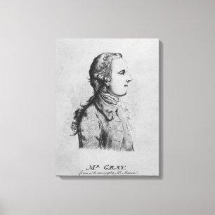 Thomas Grey, drawn by William Henshaw Canvas Print