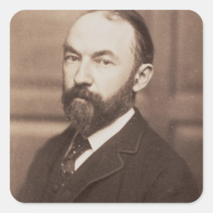 Thomas Hardy (1840-1928) (sepia photo) Square Sticker