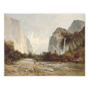 Thomas Hill - Yosemite, Bridal Veil Falls Photo Print