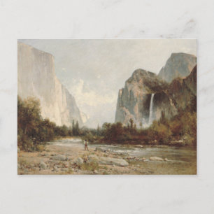 Thomas Hill - Yosemite, Bridal Veil Falls Postcard