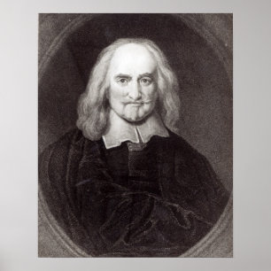 Thomas Hobbes from 'Gallery of Portraits' Poster