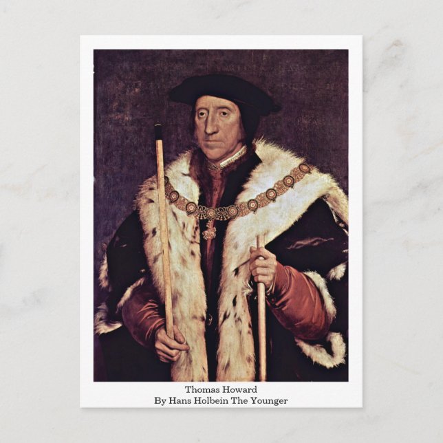 Thomas Howard By Hans Holbein The Younger Postcard (Front)