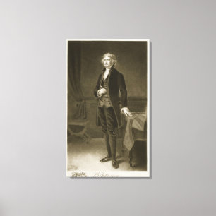 Thomas Jefferson, 3rd President of the United Stat Canvas Print