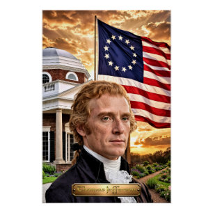 Thomas Jefferson: 3rd President of the US Poster