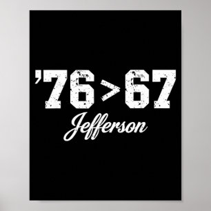 Thomas Jefferson 76 67 Self-Evident Make History Poster