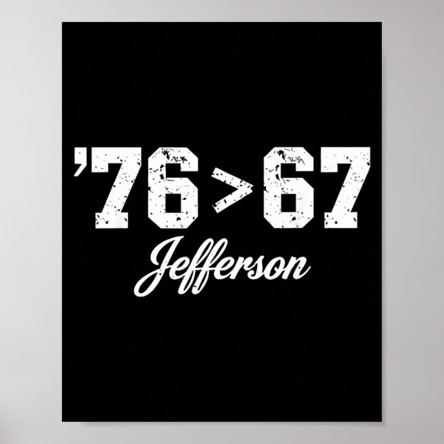 Thomas Jefferson 76 67 Self-Evident Make History Poster (Front)