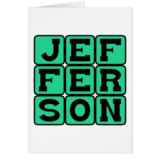 Thomas Jefferson, American President (Front)