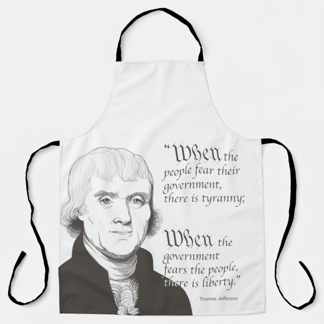 Thomas Jefferson and Quote Apron (Front)