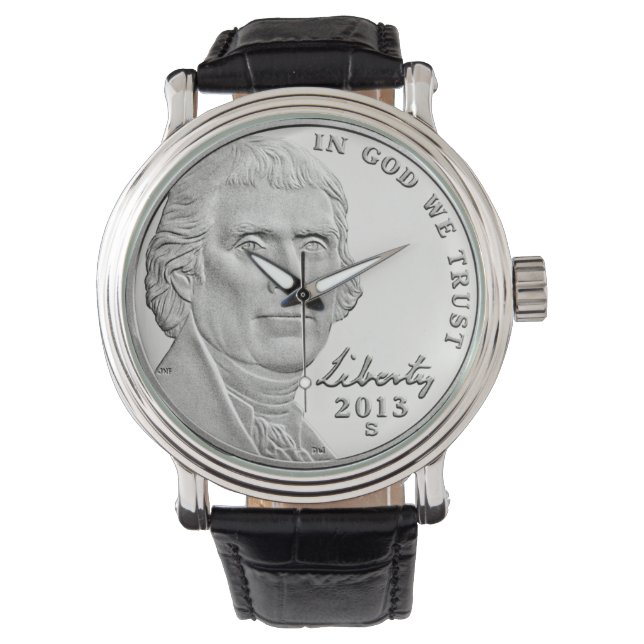 Thomas Jefferson (April 13, 1743 – July 4, 1826) Watch (Front)