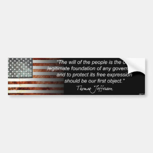 Thomas Jefferson Bumper Sticker