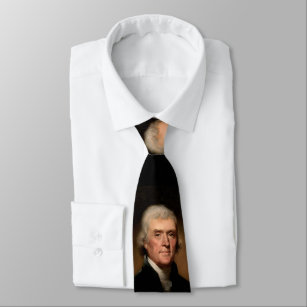 Thomas Jefferson by Rembrandt Peale - Circa 1800 Tie