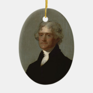 Thomas Jefferson Ceramic Tree Decoration