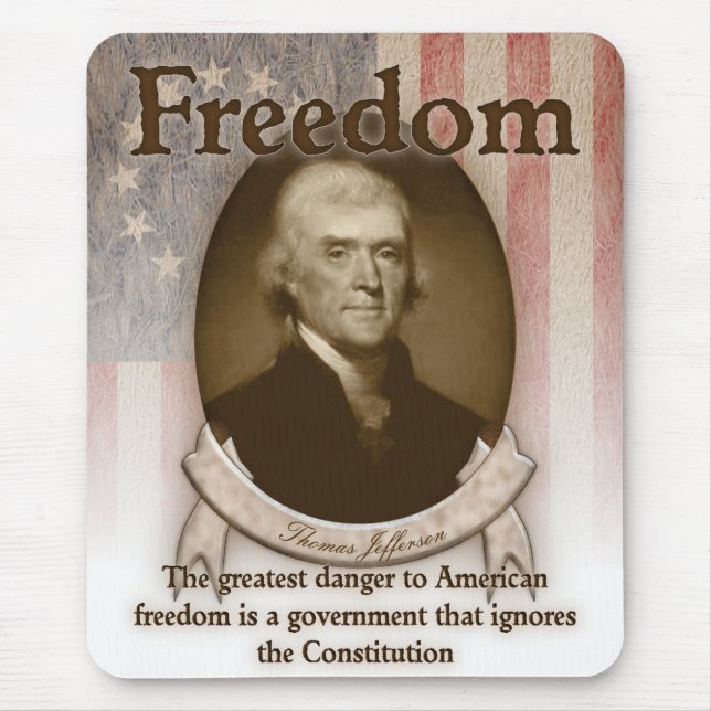 Thomas Jefferson – Freedom Mouse Mat (Front)