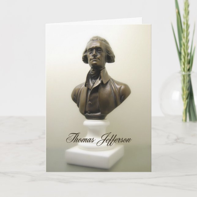 Thomas Jefferson Freedom Quote Card (Front)